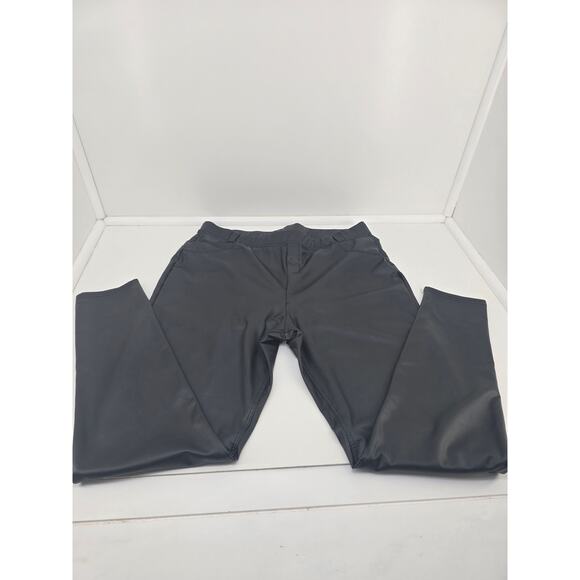 Women’s Size XL Faux Leather Pants Black Stretch Slim Fit - Picture 1 of 2